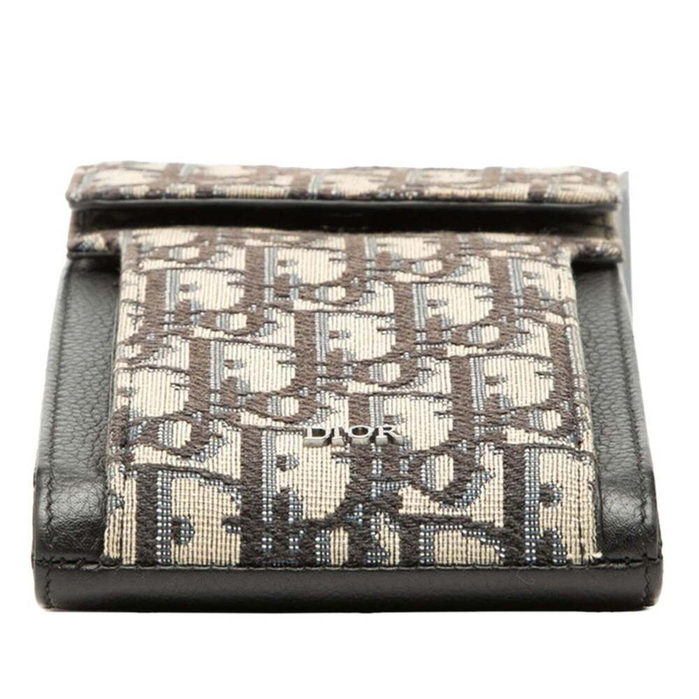 CHRISTIAN DIOR Black Leather Pochette Shoulder Bag - Picture 3 of 6